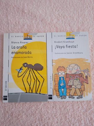 LOTE (V) DE 9 LIBROS EL BARCO DE VAPOR (blancos)