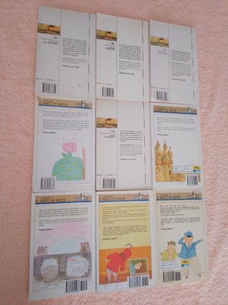 LOTE (V) DE 9 LIBROS EL BARCO DE VAPOR (blancos)