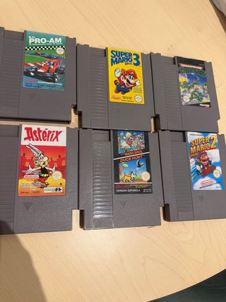 Pack 6 Juegos NES: R.C. Pro-Am, Mario Bros 3, Turt