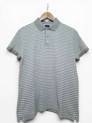 Polo de rayas grises y blancas Terranova- Talla M