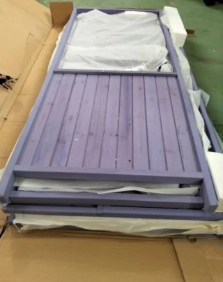 Banco madera con marquesina Alice 137x75x223cm