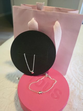 Collar y pulsera plata oso TOUS