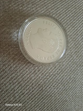 Moneda Plata 10€ Homenaje Almudena Grandes 8M