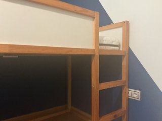 Cama Kura 90x200 reversible blanco pino