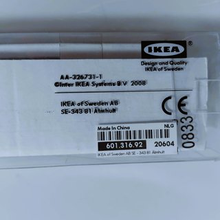 Riel IKEA 365+Sända + 2 adaptadores + conector