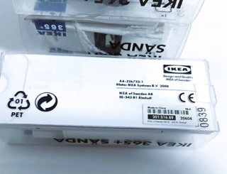 Riel IKEA 365+Sända + 2 adaptadores + conector