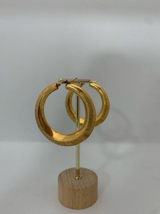 Aros Oro 18k - Pendientes dorados BARC-TRA1048