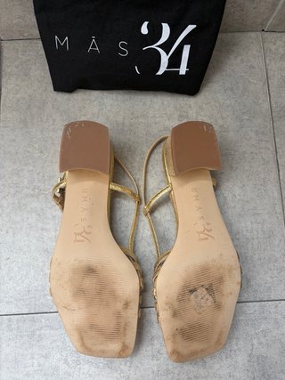 Sandalias doradas Mas34
