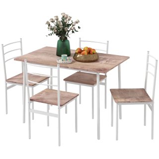Conjunto Comedor 5 Piezas: Mesa y 4 Sillas