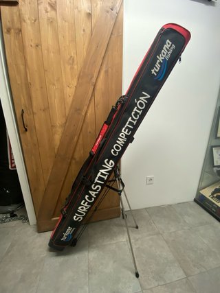 Equipo pesca surfcasting 2 cañas carbono