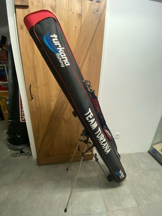 Equipo pesca surfcasting 2 cañas carbono