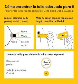 Pezoneras Medela Contact Talla M (20mm)