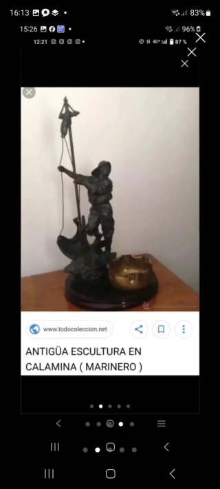 Escultura Pescador Calamina