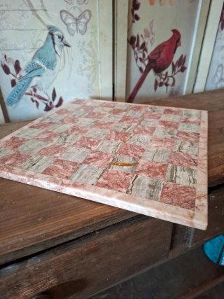 Tablero de ajedrez de mármol