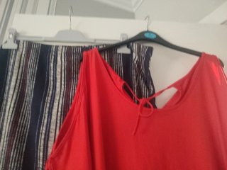 Conjunto falda y camiseta rayas
