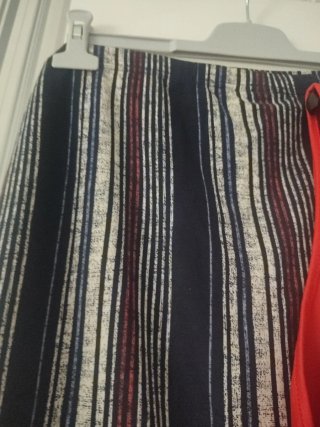 Conjunto falda y camiseta rayas