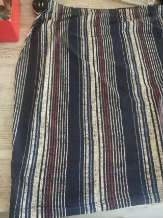 Conjunto falda y camiseta rayas