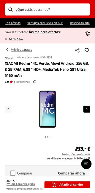 Xiaomi Redmi 14c 256GB Morado