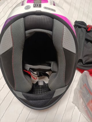 Casco Integral MT Helmets Rosa y Blanco
