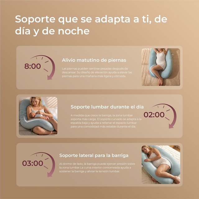 Almohada Embarazo Momcozy U 130cm