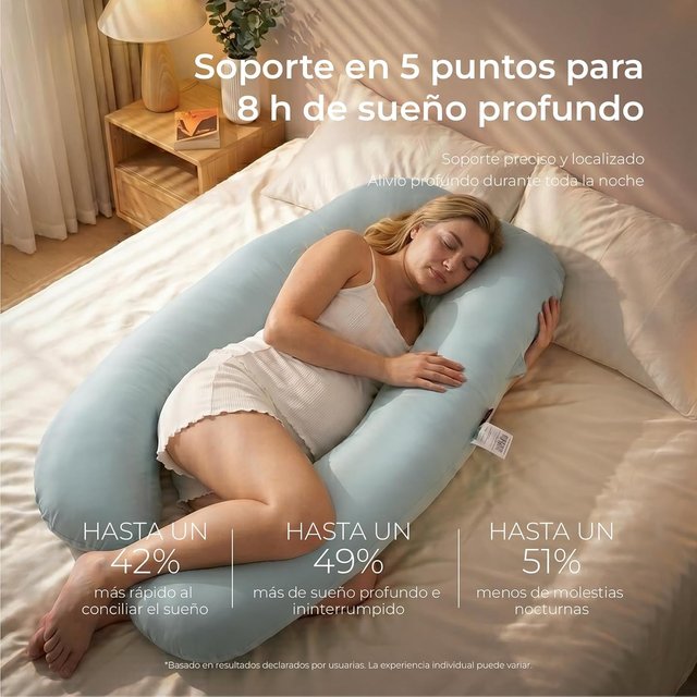 Almohada Embarazo Momcozy U 130cm