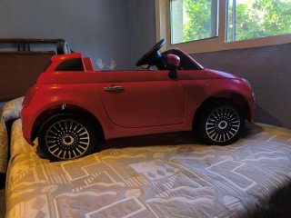 Coche eléctrico infantil Fiat 500 Rojo