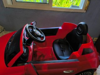 Coche eléctrico infantil Fiat 500 Rojo