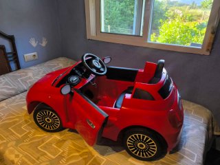 Coche eléctrico infantil Fiat 500 Rojo