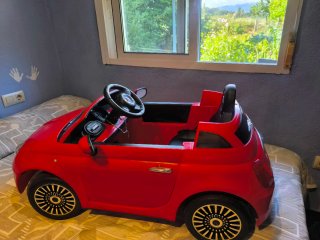 Coche eléctrico infantil Fiat 500 Rojo
