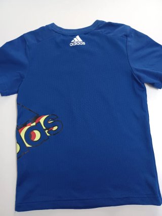 Camiseta Adidas niño azul talla 7/120