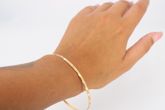 Pulsera Oro 18K Caña