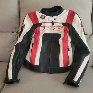 Traje de moto SPIDI Fitforlady negro, rojo, blanco