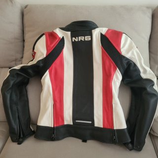 Traje de moto SPIDI Fitforlady negro, rojo, blanco