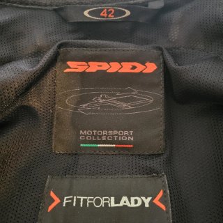 Traje de moto SPIDI Fitforlady negro, rojo, blanco