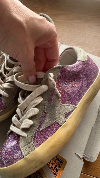 Golden Goose Superstar Glitter Rosa Oro