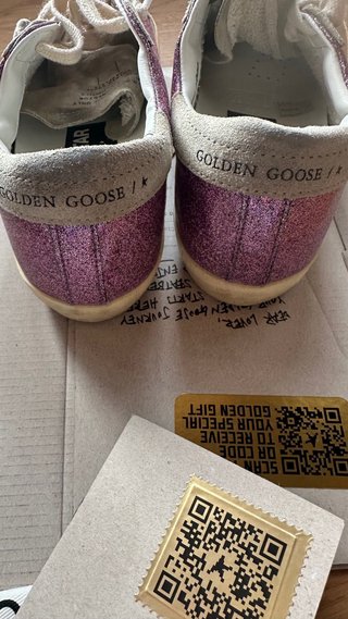 Golden Goose Superstar Glitter Rosa Oro