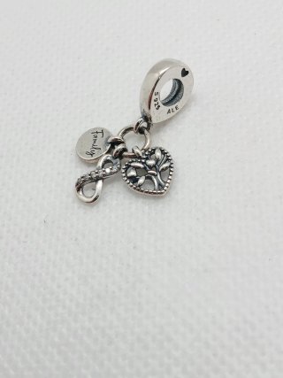 Charm Pandora Famiglia Albero Vita Infinito S925
