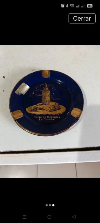 Cenicero Torre de Hércules A Coruña vintage