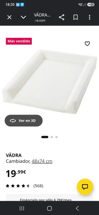 Cambiador bañera bebé Micuna