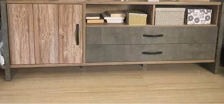 Mueble TV madera y metal