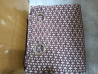 Cortina Beige y Granate Maison du Monde