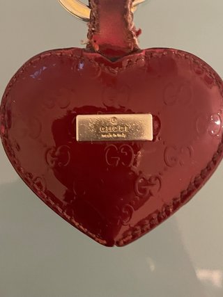 Portachiavi Gucci Cuore Rosso Vernice
