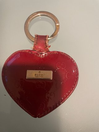 Portachiavi Gucci Cuore Rosso Vernice