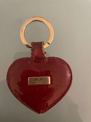 Portachiavi Gucci Cuore Rosso Vernice