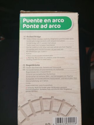 Playtive Puente Arco Madera 8 Piezs  de Lidl.Nuevo
