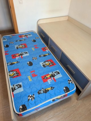 Cama nido 90x190 con cajonera