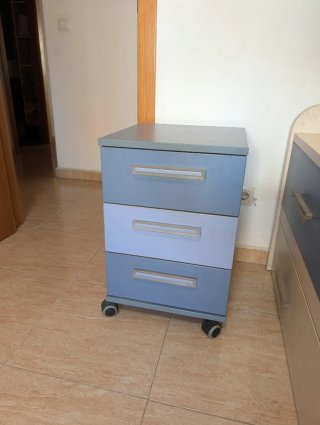 Cama nido 90x190 con cajonera