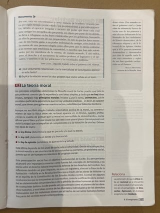 Historia de la filosofía, 2 Bachillerato