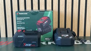 Batería Parkside 20V 4.0Ah + Cargador Rápido