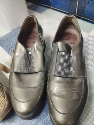 Zapatos mujer grises talla 38